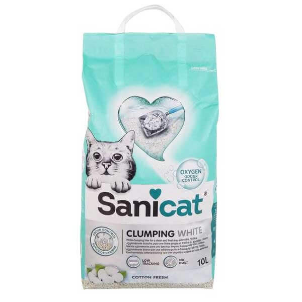 Sanicat Clumping White Cotton Cat Litter