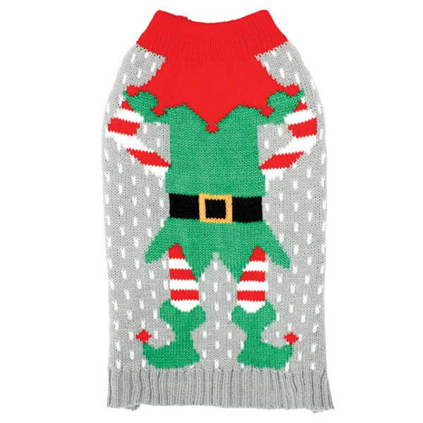 Happy Pet Elf Dog Sweater Christmas