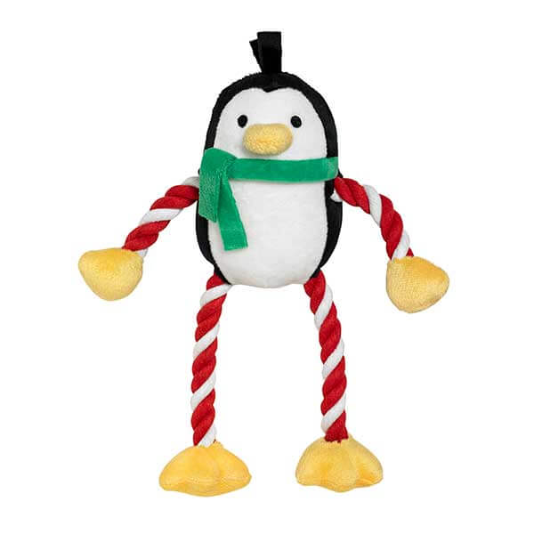 Good Boy Christmas Rope Penguin Dog Toy