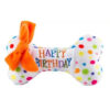 Polka Dot Birthday Bone Dog Toy